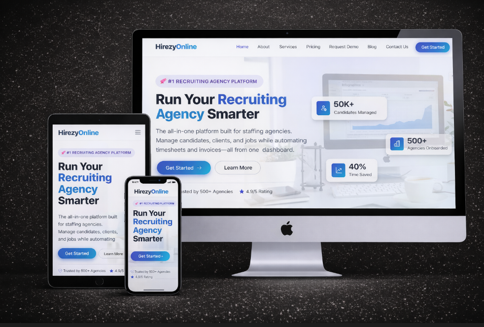 Hirezy Online - Recruiting Agency Management Platform