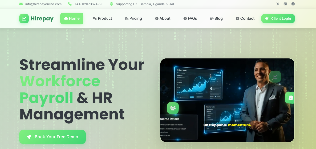 Hirepay - Modern Payroll Management Software Overview
